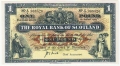 Royal Bank Of Scotland To 1967 1 Pound,  1.12.1953